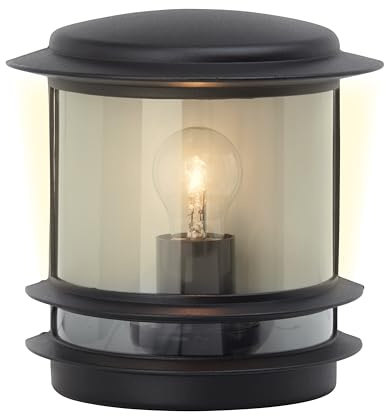 Brilliant Lampe Hollywood Außenwandleuchte schwarz | 1x A60, E27, 60W, geeignet für Normallampen (nicht enthalten) | IP-Schutzart: 44 - spritzwassergeschützt