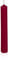 Christmas tree candles 96 x 13 mm, 20 Candles, Bordeaux