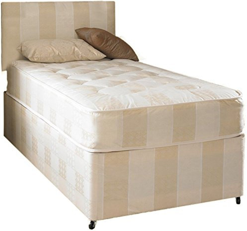 Deep Quilt Divan Bed Including Deep Quilt Mattress And Headboard (Available in 2'6 Small Single - 3'0 Single - 3'6 Large Single - 4'0 Small Double - 4'6 Double - 5'0 KingSize) (2'6x6'3 Small Single)