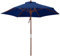 anndora Sonnenschirm 2,5 m Balkonschirm rund wasserabweisend Winddach Navy Blau