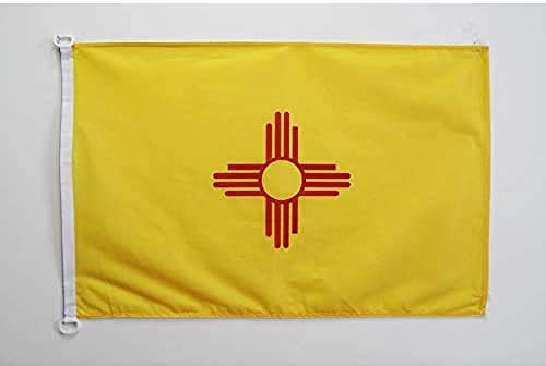 AZ FLAG - Bootflagge New Mexico - 45x30 cm - Bundesstaat New Mexico Bootsfahne 30 x 45 Cm Marine Flaggen - Flaggen