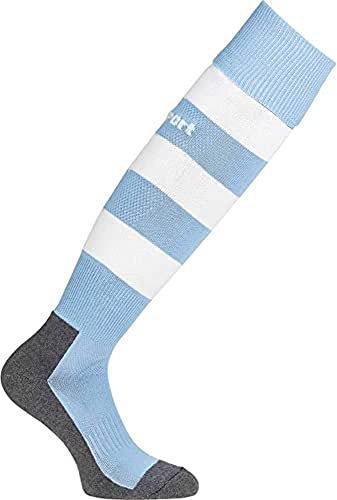 uhlsport Herren Team Pro Essential Stripe Socken, skyblau/Weiß, 28-32