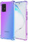 HAOYE Cover per Samsung Galaxy Note 10 Lite Cover, Custodia in TPU a gradiente Colori, [Rinforzare la con Quattro Angoli] Custodia Trasparente Silicone Morbida TPU Ultra Sottile Case (Viola/Blu)