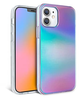 FELONY CASE - iPhone 12 und iPhone 12 Pro Hülle, Stilvolle Aura Holografische Handyhülle, Anti-Kratzer, kabelloses Laden kompatibel, 360° stoßfeste Schutzhüllen für Apple iPhone 12/12 Pro