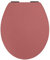Sitzplatz WC-Sitz mit Absenkautomatik, Dekor Trend Rot, Soft Touch, Toilettensitz mit Holzkern, Fast-Fix Schnellbefestigung, Metall-Scharniere, WC-Deckel, ovale Standard O Form universal, 40730 4