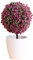 JZTRADING Kunstblumen Wie Echt Im Topf Sakura Snowball Simulation Pflanze Topf Gras Ball Bonsai Kleiner Baum Dekoration Blume Ornament Dekorationen Büro Pflanzen Rose red