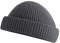 Roughtex Fisherman Beanie Rippstrick Fischermütze Kurze Strickmütze Flache Kuppe rPET Graphite