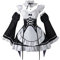 Jilijia Anime REM Cosplay Kostüm RAM Uniform Halloween Outfit für Party Anime Ausstellung, Remu, 50