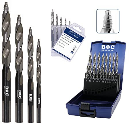Spiral-Bohrer HSS G TURBO STEP P-PLUS Eisen Stahl Plexiglas Holz Bohrer (bitte die Größe in der Auswahlliste wählen)…(6,5mm lose)