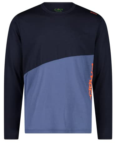 CMP Herren Longsleeve, Black Blue, 52