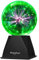 Theefun 6 Zoll Plasmakugel,Magische Leucht Ball Plasmalampe Berührungsempfindliche Blitzkugel Blinkende Pädagogisches Spielzeug Physik Blitzlicht Plasmalampe SphäreLichteffekte aus Glas,Grün