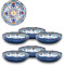ARCA, Servizio di Piatti, Set di 6 Piatti Fondi, Realizzati in Melamina, Set per la Tavola, Collezione Capri, 20x4 cm
