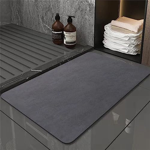 Tappetino da bagno in pietra diatomite Tappetino da bagno in gomma antiscivolo antimuffa ad asciugatura rapida Tappetino da bagno in pietra assorbente ovale diatomacea morbida