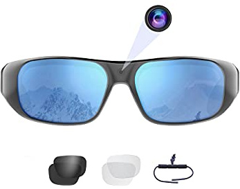 OhO Camera Glasses,1080P Smart Glasses with Built-in 64GB Memory,UV400 Sunglasses for Outdoor Sport,Unisex