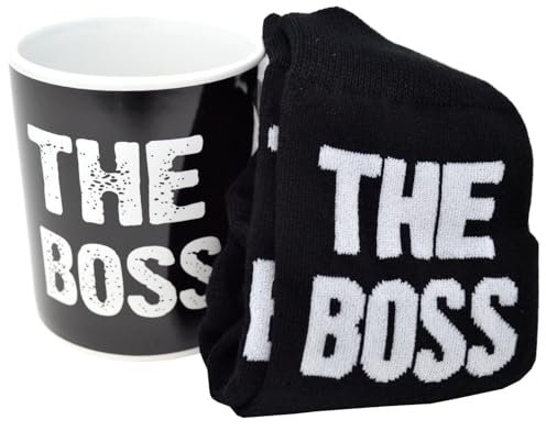 Framan Set de regalo taza y calcetines THE BOSS