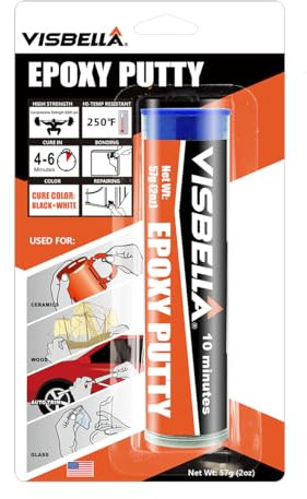 Mastic Epoxy 57g - Pâte à Réparer - Pâte epoxy bi-composante - Multiple Matériaux - Idéal pour la Réparation et le rebouchage