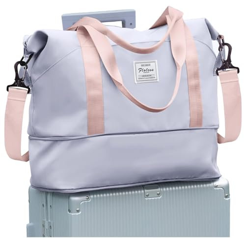 40x20x25 Ryanair Borsa da Viaggio Bagaglio a Mano Borsone da Viaggio Espandibile Borsa Palestra Borsone Palestra Valigia Borsa da Weekend Borsone Valigia Borsa a Mano,C11-Rosa viola