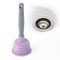 DIVCHI Sink Plunger Drain Unblocker Suction Cup With Handle For Kitchens Sinks Bathrooms Showers & Waste Pipes (Purple)
