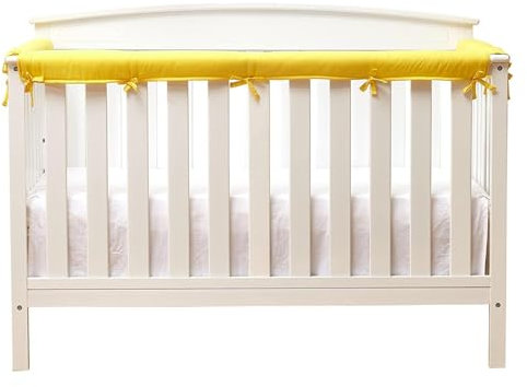 nestchen babybett umrandung, Kinderbettschienen Abdeckung 3pcs, Schutzweichpademaschine Waschbare Feste Farbe verhindern