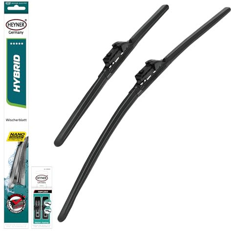 HEYNER® Scheibenwischer komp. mit JAGUAR E-PACE (09.2017-12.2023) HYBRID Flachbalkenwischer