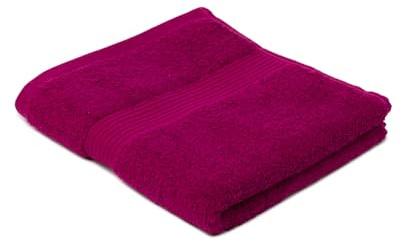 liebling Handtuch, 100% hochwertige Baumwolle, Serie Miami, 50 x 100 cm, waschbar & trocknergeeignet, Farbe: cyclam