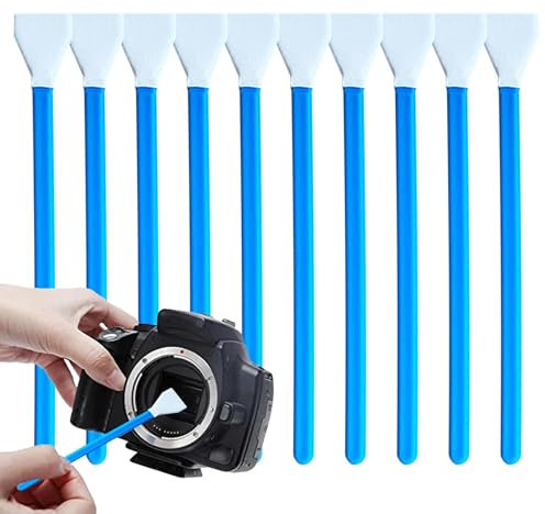 Écouvillons de capteur d'appareil photo numérique | Kit de nettoyage pour appareil photo plein format – 16 mm pour nettoyage du capteur APS-C, écran d'ordinateur
