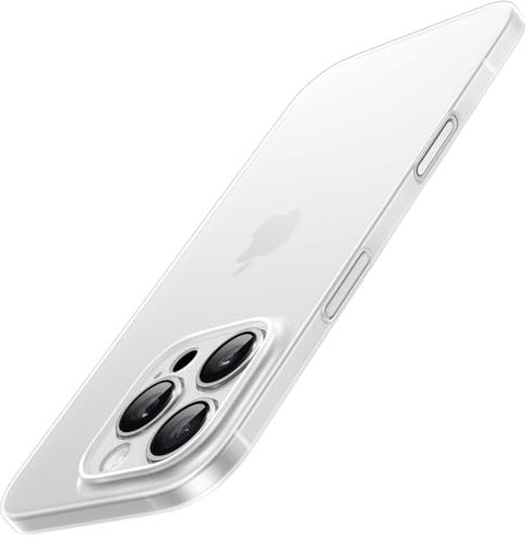 JETech Ultra Slim Case for iPhone 16 Pro Max 6.9 Inch, Camera Lens Full Protection, Lightweight Matte Finish PP Hard Minimalist Cover (Frosted Clear)
