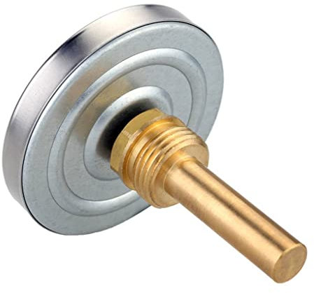 siduytin Étanche 0-120 ° C tuyau d'eau chaude en aluminium thermomètre à eau chaude amovible professionnel 63mm cadran jauge de température réservoir d'huile