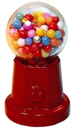 Nixieen Juguete de Máquina de Dulces Pequeña - Muebles para Casa de Muñecas | Decoración Adorable de Máquina de Caramelo, Accesorios para Jugar, Ideal para Niños y Coleccionistas de Miniaturas