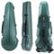 YoungMonic Custodia per viola regolabile in fibra di carbonio da 40,6 cm, con velcro per collo, custodia per viola resistente (verde)