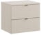 Lomadox Meuble de salle de bain, sous vasque, 60 cm, en cachemire mat, 2 tiroirs