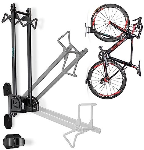 cyclists Fahrradträger Garage – Wandhalterung Fahrradträger Aufbewahrung – Vertikaler Fahrradträger Fahrradhalter für Straßen-, Hybrid-, MTB- oder BMX-Fahrräder