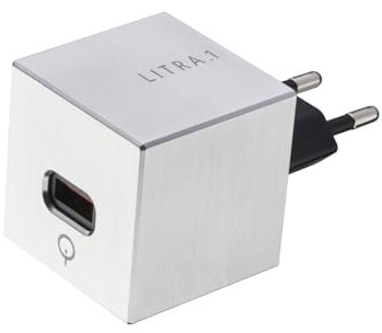 QIVADO Edition Bauhaus Würfel - USB Netzteil, kompatibel mit iPhone 14 13 12 11 Pro Max SE XS XR, Pad, Galaxy, Schnellladegerät Handy Stecker Charger Ladestecker - LITRA.1 Bauhaus Würfel