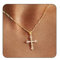 GlamRays cross pendant for women, cross pendant 14K gold plated cross pendant necklace Dainty gold cross necklace for women fashionistas