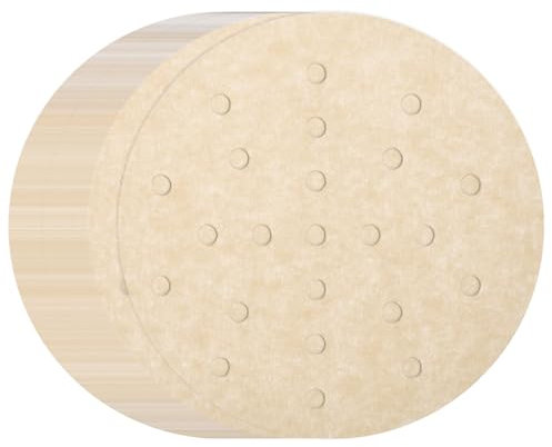 sourcing map 200pcs Air Fryer Liners 6 Inch Round Bamboo Steamer Liners with Holes Non-Stick Perforated Parchment Paper Sheets Disposable Steamer Paper for Air Fryers Steaming Basket, Brown