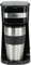 Jocca - Cafetera de goteo individual con taza de viaje 420 ml | Incluye filtro reutilizable | Apagado automático | Termo acero inoxidable negro