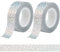 CRASPIRE 2 Rotolo Nastro Adesivo Glitter Argento Mascheratura Scintillante 15mm X 5m Nastro Carta Artistica Olografico Argento per Scrapbooking Fai da Te Scrapbooking Diario Planner Confezionamento