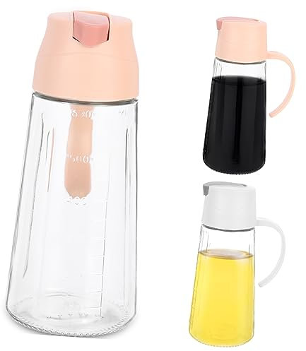 Gatuida 2stücke Glas Essig Flasche Öl Spender Küche Sojasauce Topf Spenderflasche Klare Essigflasche Ölspenderflasche Für Küche Zuhause Restaurant