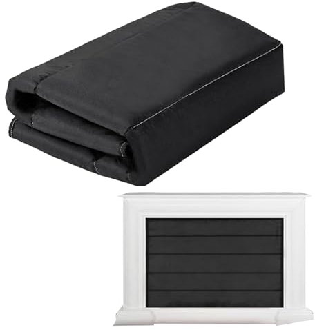Manta magnética para chimenea de 100 x 80 cm, cubierta magnética para pérdida de calor, cubierta de aislamiento de chimenea, cubierta de chimenea para la sala de estar