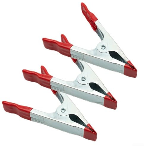 Confezione da 3 morsetti a molla in metallo da 10,2 cm per la lavorazione del legno, supporto fotografico e fissaggio del materiale