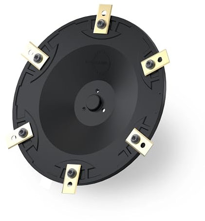 ROBO CLAWS® Mähroboter Messerteller für Worx Landroid L800 & L1000 (ab Baujahr 2020) | inkl. 6 Titan-Klingen & Schrauben | glasfaserverstärkte Tuning-Drehscheibe | Rasenroboter Zubehör