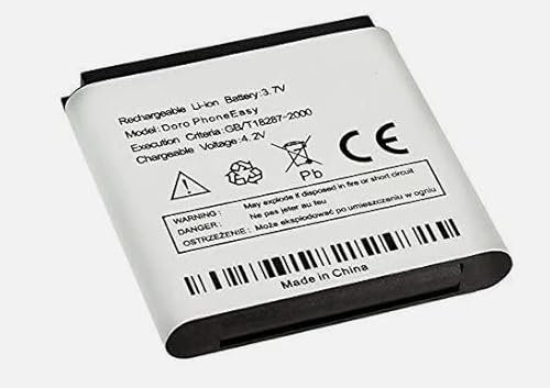 (10-Pack) DBF-800A, DBF-800D Replacement Battery for Doro PhoneEasy 622, 622GSM, 623, 624, 625, 631, 632, 632s,612, 613, 621, PhonoEasy 623, PhonoEasy 624, DBF-800C, DBF-800B, DBF-800E 800mAh/3.7V