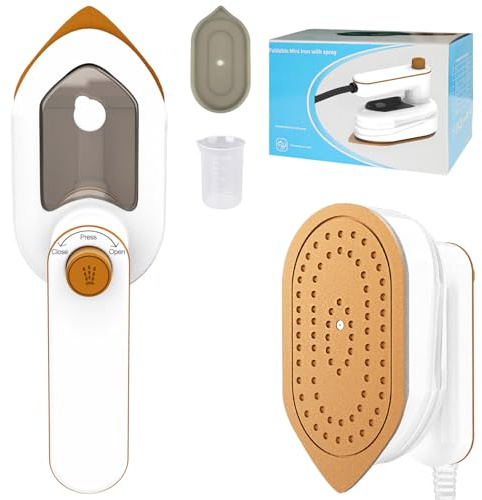 Steamer Dampfglätter,Tragbare Reise Dampfglätter,2-in-1 Reisebügeleisen,180°Schwenkbar Faltbares Hand BügeleisenIdeal für Reisen, Studentenzimmer, Haushalt & Kleidungspflege
