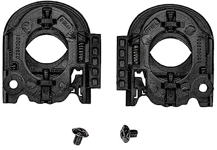 Zeiwohndc 1 Pair Motorcycles Helmets Lens Visors Clip Visors Fixing Screws Base Plate for MT 4 Helmet Helmet Repair Parts