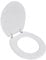 vidaXL Asiento de Inodoro Diseño Simple MDF Blanco Tapa WC Baño Aseo Váter