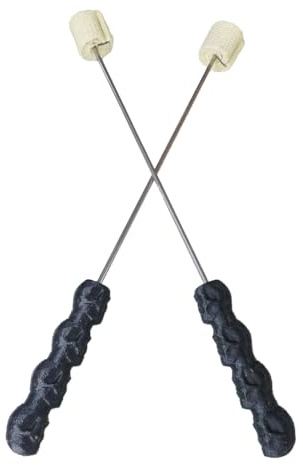 Fire Eating / Fleshing Torches - Rubber Grips, Stainless Steel Shaft, Wick made of Kevlar, By:Trick Concepts