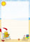 Schreibblock Eulen am Strand 25 Blatt Format DIN A4 mit Deckblatt 7240 (1 Block)