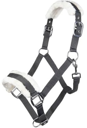 Posten Halfter-11796 dunkelgrau Pony
