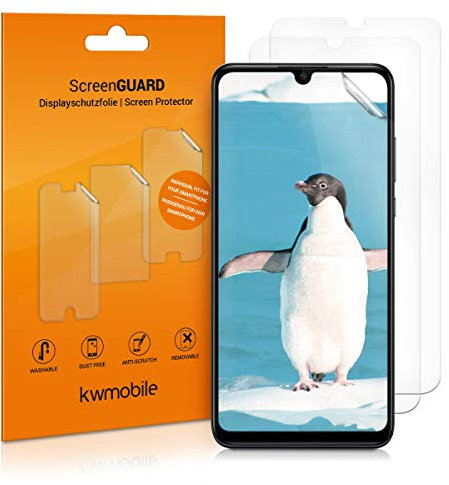 kwmobile 3X Displayschutzfolie kompatibel mit Huawei P30 Lite Folie - klare Schutzfolien Set in transparent