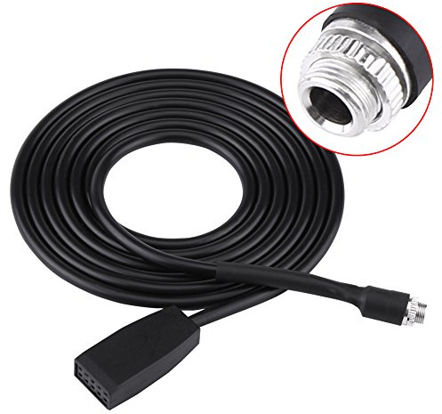 Qiilu Auto Auxiliary Input Buchse Buchse Buchse Car Aux 3,5 mm für Audio Adapterkabel Für E46 Coupé Limousine Cabrio 1999-2006